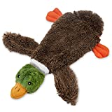 2-in-1 Fun Skin Stuffless Dog Squeaky Toy by Best Pet Supplies – Wild Duck, Small (PT08-S)