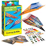 Creativity for Kids Paper Airplane Squadron – Create and Customize 20 Paper Planes