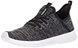 adidas Women’s Cloud foam Pure Running Shoe, Black/Black/White, 8.5 US