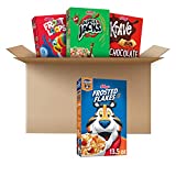 Kellogg’s Breakfast Cereal, Variety Pack, Froot Loops 10.1 oz, Frosted Flakes 13.5 oz, Krave 11.4 oz, & Apple Jacks 10.1 oz