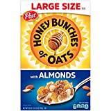 Honey Bunches of Oats with Almonds, Heart Healthy, Low Fat, made with Whole Grain Cereal, 18 Ounce Box