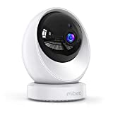 Security Cameras Indoor, mibao 1080P WiFi Cameras for Home Security, Baby Monitor, Pet Camera with Night Vision, 2-Way Audio, 360° Pan/Tilt/Zoom, Motion Detection, TF Card Slot & Cloud Service