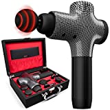 Kitma Nitro Percussion Massage Gun for Athletes – Deep Tissue Muscle Message Guns with 50mm Brushless Motor & 5 Speeds, Neck Back Foot Body Pain Relief, Gift for Men