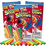 2021 Kellogg’s Cereal Straws Froot Loops Edible Breakfast Straw Alternatives for Milk, 90’s Childhood Nostalgic Treat for Drinking and Eating, Cereals for Kids, Pack of 3, 18 Count