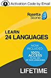 Rosetta Stone Learn UNLIMITED Languages| Lifetime Access – Learn 24 Languages| PC/Mac/iOS/Android Online Code