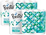 Amazon Brand – Presto! Flex-a-Size Paper Towels, Huge Roll, 12 Count = 30 Regular Rolls