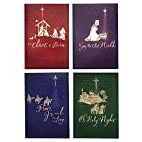 Image Arts Religious Boxed Christmas Cards Assortment (4 Designs, 24 Christmas Cards with Envelopes)