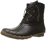 Sperry Women’s Saltwater Boots, Quilted Black, 7M