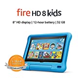 Fire HD 8 Kids tablet, 8″ HD display, ages 3-7, 32 GB, Blue Kid-Proof Case