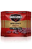 Jack Link’s Beef Jerky, 5 Count Multipack Bags – Flavorful Meat Snack for Lunches, Ready to Eat – 7g of Protein, Made with Premium Beef – Original, 0.625 Oz Bags (Packaging May Vary)