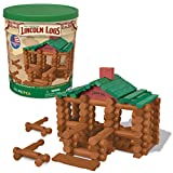 Lincoln Logs –100th Anniversary Tin-111 Pieces-Real Wood Logs-Ages 3+ – Best Retro Building Gift Set for Boys/Girls – Creative Construction Engineering – Top Blocks Game Kit – Preschool Education Toy, Brown (854)