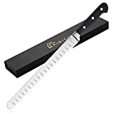 MAIRICO Ultra Sharp Premium 11-inch Stainless Steel Carving Knife – Ergonomic Design – Best for Slicing Roasts, Meats, Fruits and Vegetables