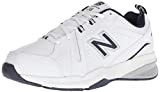 New Balance Men’s 608 V5 Casual Comfort Cross Trainer, White/Navy, 11.5 M US