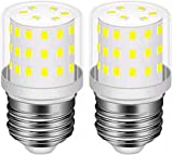 LED Refrigerator Light Bulb E26 LED Appliance Bulb 5W(40W Incandescent Bulb Replacement)Parts NO.5304511738 E26 Medium Base AC90V-260V Daylight White 6000K for Electrolux Refrigerator Fridge(2-Pack)
