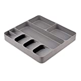 Joseph Joseph DrawerStore Kitchen Drawer Organizer Tray for Cutlery Utensils and Gadgets, One-size, Gray