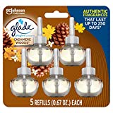 Glade PlugIns Refills Air Freshener, Scented and Essential Oils for Home and Bathroom, Cashmere Woods, 3.35 Fl Oz, 5 Count