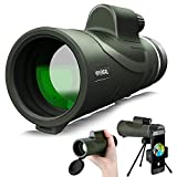 Monocular Telescope, IPX7 Waterproof HD Monocular for Adults & Kids Superior monocular Telescope for Bird Watching Hunting ravel Secenery with of BAK-4 Prism and FMC Lens