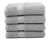 Premium Bamboo Cotton Bath Towels – Natural, Ultra Absorbent and Eco-Friendly 30″ X 52″ (Platinum)