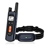 NVK Shock Collars for Dogs with Remote – Rechargeable Dog Training Collar with 3 Modes, Beep, Vibration and Shock, Waterproof Collar, 1600Ft Remote Range, Adjustable Shock Levels
