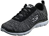 Skechers Sport Women’s Flex Appeal 2.0 Fashion Sneaker, Black/White Multi, 9.5 M US