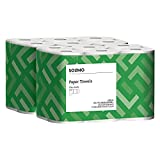 Amazon Brand – Solimo Basic Flex-Sheets Paper Towels, 12 Value Rolls, White, 150 Sheets per Roll (New Version)