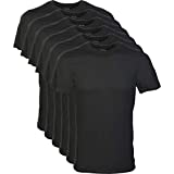 Gildan Men’s Crew T-Shirts, Multipack, Black (6-Pack), Small