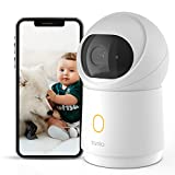 Kamia Home Security Camera, Dog Pet Camera 2K 4MP 2-Way Audio, Works with Alexa & Google Assistant, WiFi Baby Monitor, 2 Way Audio, Night Vision, Motion Tracking, 30FPS Panoramic Gesture Control