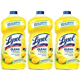 Lysol Clean and Fresh Multi-Surface Cleaner, Lemon and Sunflower, 40 Ounce (Pack of 3)