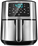 Air Fryer, BLUE STONE 7 in 1 Electric Hot Air Fryer with LCD Touch Panel, 6 Quart Digital Hot Oven Oiliness Cooker, Upgrade 7 Presets, Preheat, Keep Warm& Nonstick Frying Pot