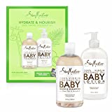 SheaMoisture Baby Gift Set Gift Sets Perfect For New Moms 100% Virgin Coconut Oil Sulfate-Free Wash & Shampoo + Lotion