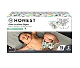 HONEST Company, Club Box, Clean Conscious Diapers, Pandas + Barnyard Babies, Size 2, 76 Count (Packaging + Print May Vary)