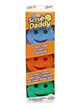 Scrub Daddy Sponge Set – Colors – Scratch-Free Sponges for Dishes and Home, Odor Resistant, Soft in Warm Water, Firm in Cold, Deep Cleaning, Dishwasher Safe, Multi-use, Functional, Ergonomic, 3ct