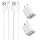 [Apple MFi Certified] iPhone Fast Charger, Tynokun 2Pack USB Wall Charger Travel Plug with 2Pack Lightning to USB Quick Charge Sync Transfer Cable Compatible for iPhone 13/12/11/XS/XR/X 8/iPad/AirPods