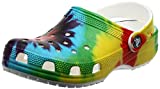 Crocs Men’s and Women’s Classic Tie Dye Clog, Multi, 6 US