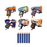 NERF MicroShots 6-Blaster Bundle – 6 Mini Dart-Firing Elite Blasters and 6 Official Elite Darts – for Kids, Teens, Adults (Amazon Exclusive)