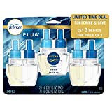 Febreze Plug in Air Fresheners, Ocean, Odor Eliminator for Strong Odors, Scented Oil Refill (3 Count)