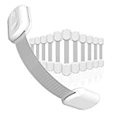 Baby Proofing Child Safety Locks (12 Pack) by Skyla Homes – The Safest, Quickest and Easiest 3M Adhesive Cabinet Latches, No Screws & Magnets, Multi-Purpose for Furniture, Kitchen, Ovens, Toilet Seats