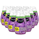 Renuzit Gel Solid Air Freshener, Lovely Lavender Scent, Nonstop Freshness, Purple, 12 Count