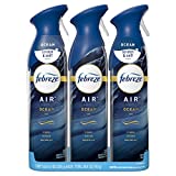 Febreze Air Freshener Spray, Ocean, Odor Eliminator, 3 Count , 8.8 Ounce (Pack of 3)
