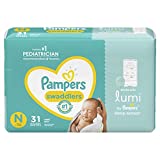 Lumi by Pampers, Newborn Diapers, Jumbo – Compatible with Lumi Sleep System (Sold Separately), 31 Count
