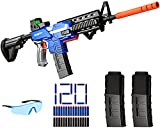 Toy Gun for Nerf Guns Automatic Sniper Rifle, 3 Modes Burst Electric Toy Foam Blaster with 120 Bullets, 2 Magazines, Motorized Toys for 6-12 Year Old Boys, Birthday Xmas Gifts for Kids Age 6+