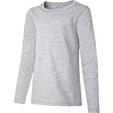 Hanes girls Comfortsoft Long Sleeve Tee T Shirt, Light Steel, Small US