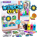 Made By Me Create Your Own Window Art – Paint Your Own Suncatchers – DIY Suncatchers – Arts and Craft Kits for Kids Ages 6 and Up