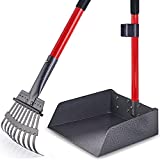Pawler Dog Pooper Scooper for Large & Small Dogs – Heavy-Duty, Metal and Aluminum Poop Scoop Set with Rake and Tray – Use on Grass, Dirt or Gravel – Pet Supplies