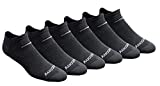 Saucony Men’s Multi-Pack Mesh Ventilating Comfort Fit Performance No-Show Socks, Charcoal Heather (6 Pairs), Shoe Size: 8-12