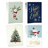 Hallmark Boxed Christmas Cards Assortment, Let it Snow (4 Designs, 12 Cards and Envelopes)