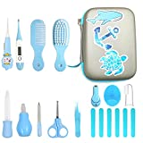 Baby Grooming Kit, 18 in 1 Baby First Aid Kit Healthcare Product with Hair Brush Comb Nail Clipper Nasal Aspirator Thermometer etc for Newborn