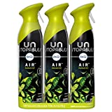 Febreze Air Freshener Spray, Unstopables Paradise, Odor Eliminator for Strong Odor, 8.8 Oz (Pack of 3)