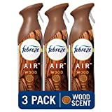 Febreze Air Freshener Spray, Wood Scent, Odor Eliminator for Strong Odor, 8.8 oz (Pack of 3)