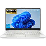 HP 15.6 Laptop, FHD 1080P IPS Display, 11th Gen Intel Core i3-1115G4, 16GB DDR4 RAM, 256GB PCIe SSD, HDMI, WiFi, Bluetooth, Finger Print Reader, Win10 Home, Silver (HP Notebook Laptop 2022 Model)